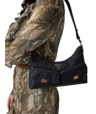 GUESS BLAKE sac bandouli&egrave;re logo noir - Sacs pour Femme - 2