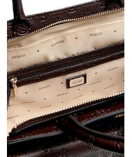 GUESS BLAKE Sac &agrave; main avec bandouli&egrave;re marron - Sacs pour Femme - 3