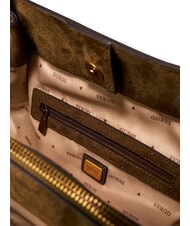 GUESS ALLEGRA sac cabas &agrave; bandouli&egrave;re Olives - Sacs pour Femme - 5