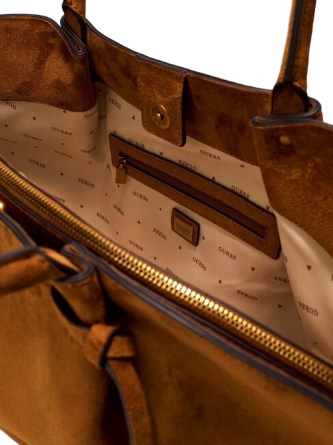 ALLEGRA sac cabas &agrave; bandouli&egrave;re COGNAC - Sacs pour Femme