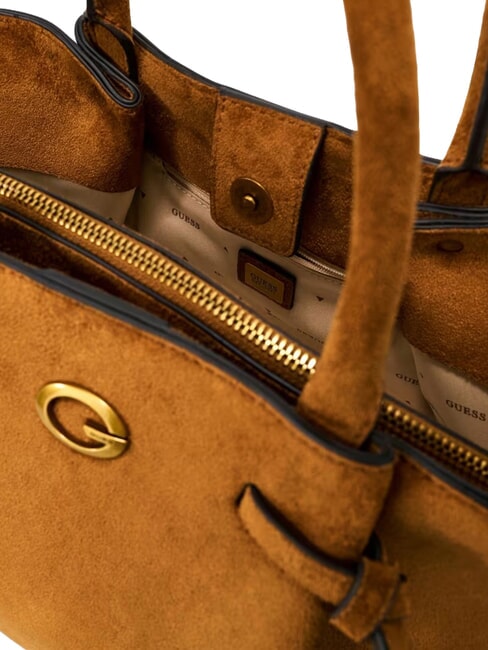 ALLEGRA Sac &agrave; main avec bandouli&egrave;re COGNAC - Sacs pour Femme