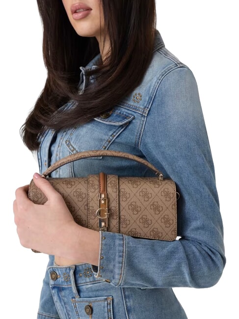 YVONNE LOGO Sac &agrave; main avec bandouli&egrave;re LOGO DE LAIT - Sacs pour Femme