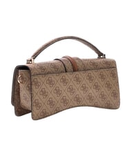 GUESS YVONNE LOGO Sac &agrave; main avec bandouli&egrave;re LOGO DE LAIT - Sacs pour Femme - 3