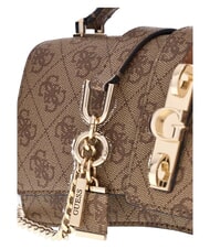 GUESS YVONNE LOGO Sac &agrave; main avec bandouli&egrave;re LOGO DE LAIT - Sacs pour Femme - 6