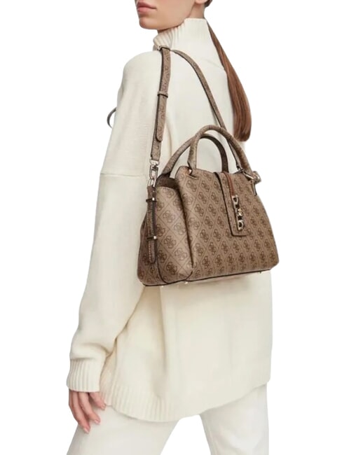 YVONNE LOGO Sac &agrave; main avec bandouli&egrave;re LOGO DE LAIT - Sacs pour Femme
