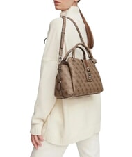 GUESS YVONNE LOGO Sac &agrave; main avec bandouli&egrave;re LOGO DE LAIT - Sacs pour Femme - 2