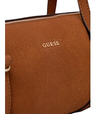 GUESS TAYLOR Sac &agrave; main avec bandouli&egrave;re COGNAC - Sacs pour Femme - 4