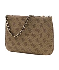 GUESS NOELLE 2 Pochette logo latte / marron - Sacs pour Femme - 2