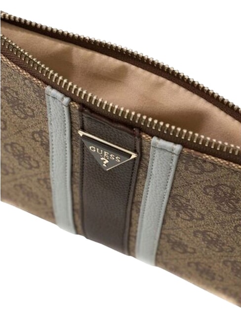 NOELLE 2 Pochette logo latte / marron - Sacs pour Femme