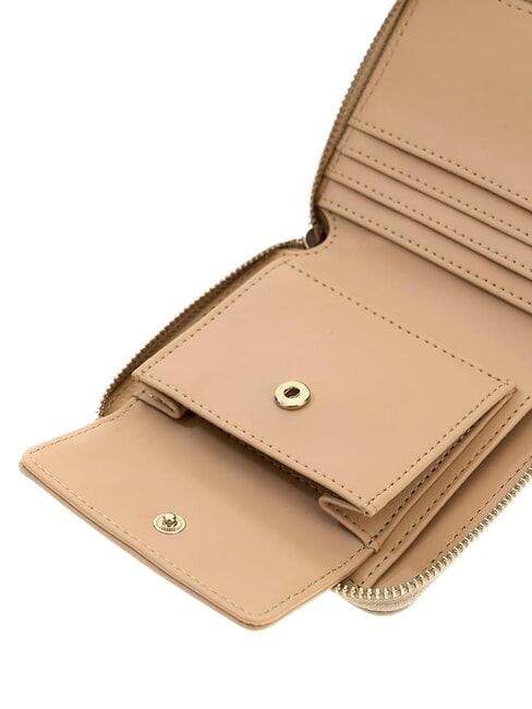 MELODY portefeuille compact &agrave; fermeture &eacute;clair taupe clair - Portefeuilles Femme