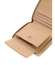 GUESS MELODY portefeuille compact &agrave; fermeture &eacute;clair taupe clair - Portefeuilles Femme - 5