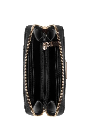 MELODY portefeuille zipp&eacute; moyen NOIR - Portefeuilles Femme
