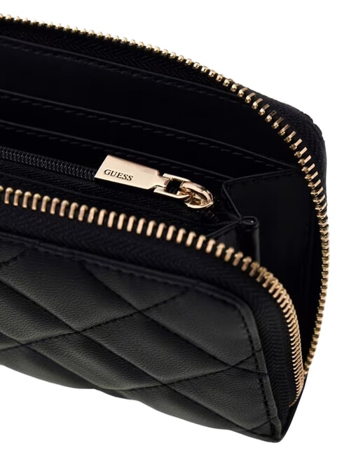 JULIET portefeuille zipp&eacute; de taille moyenne NOIR - Portefeuilles Femme