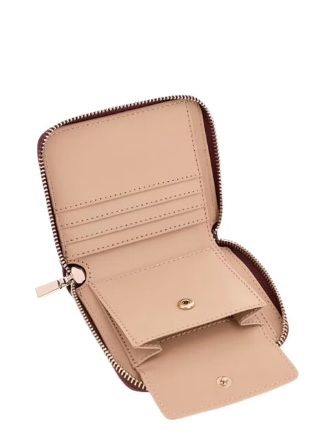 LAUREL 2  Petit portefeuille zipp&eacute; Bordeaux - Portefeuilles Femme