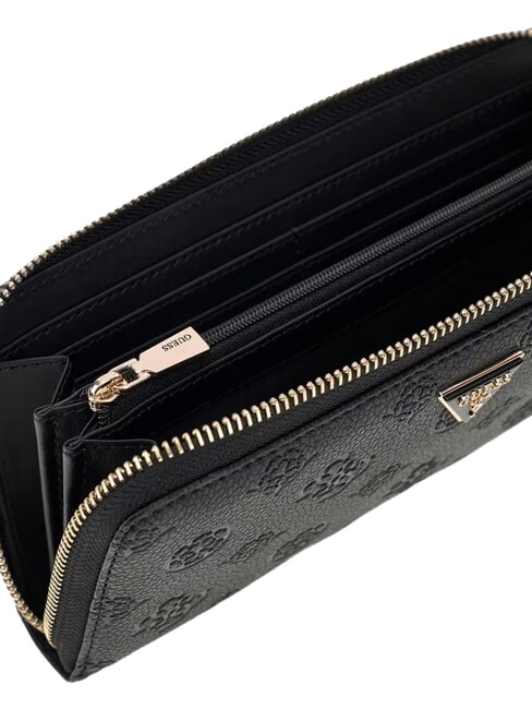 BLAKE Grand portefeuille zipp&eacute; logo noir - Portefeuilles Femme