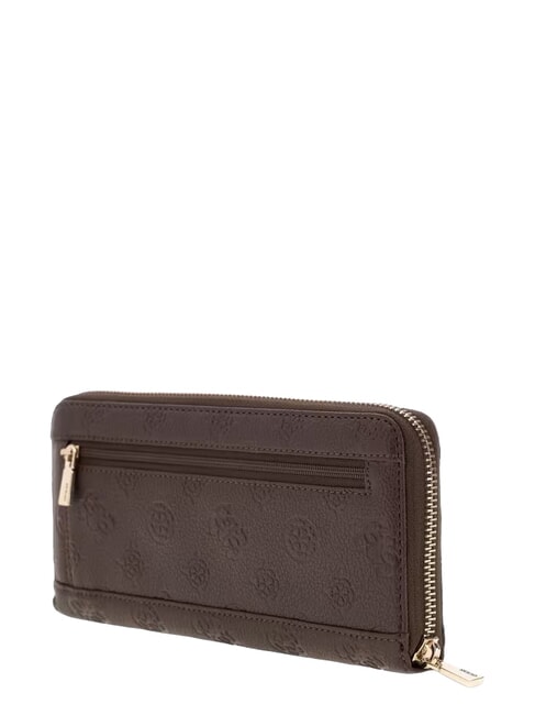 BLAKE Grand portefeuille zipp&eacute; marron - Portefeuilles Femme