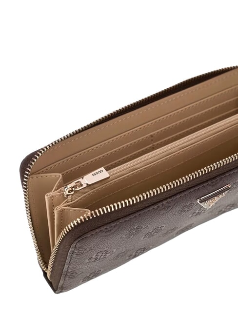 BLAKE Grand portefeuille zipp&eacute; marron - Portefeuilles Femme