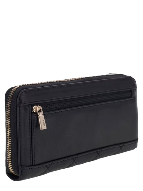 JULIET Grand portefeuille zipp&eacute; NOIR - Portefeuilles Femme