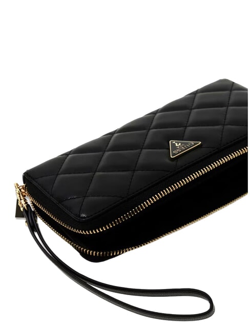 JULIET Grand portefeuille zipp&eacute; NOIR - Portefeuilles Femme