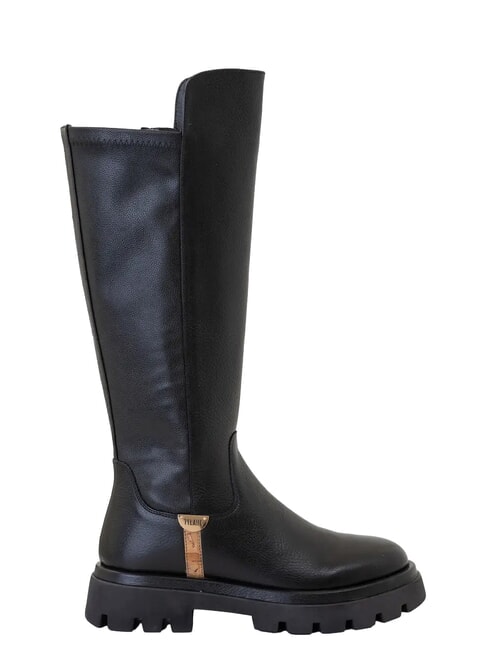 GEO Bottines &agrave; talon de 10 cm Noir - Chaussures Femme
