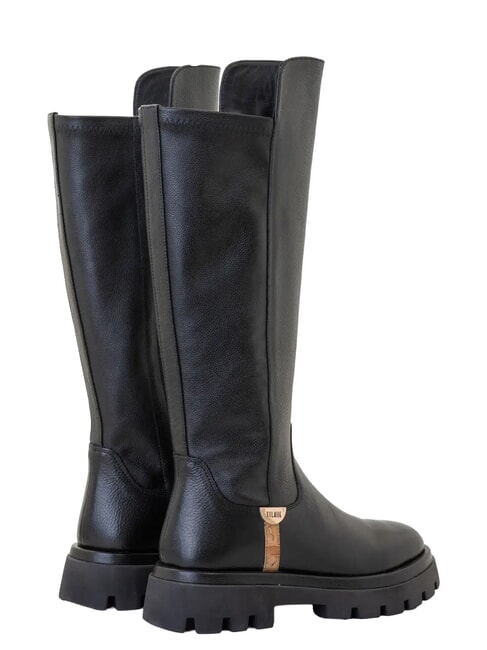GEO Bottines &agrave; talon de 10 cm Noir - Chaussures Femme