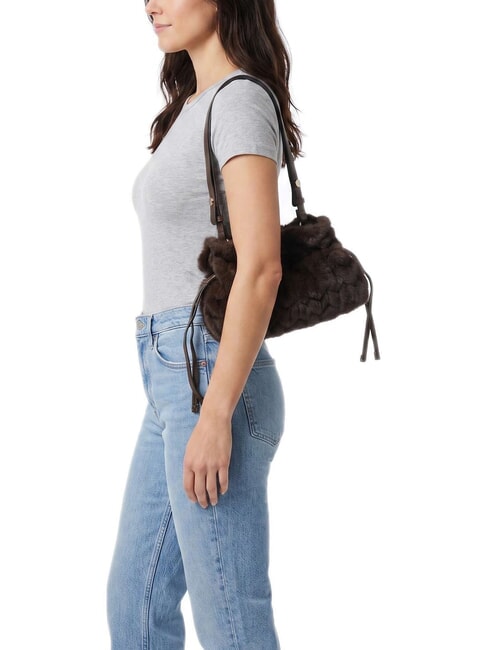 RICCY sac bandouli&egrave;re brun fonc&eacute; - Sacs pour Femme