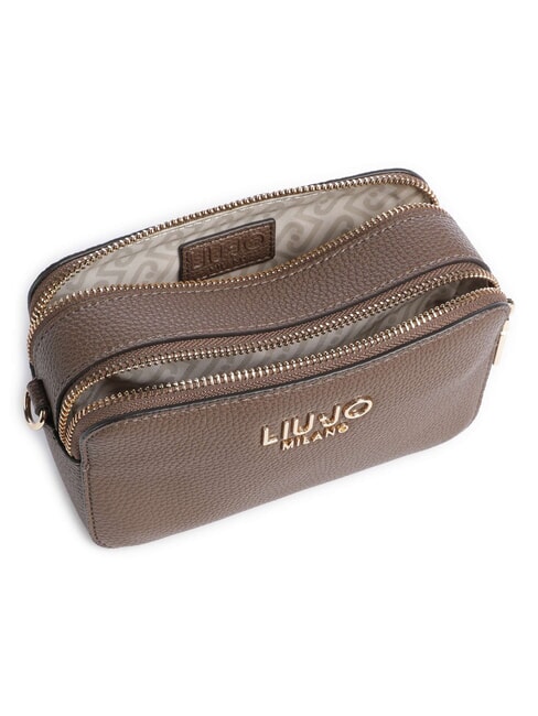 RIDHI Mini sac bandouli&egrave;re pour appareil photo moka noir - Sacs pour Femme