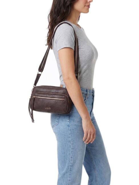 TILDE sac bandouli&egrave;re aubergine rouge - Sacs pour Femme