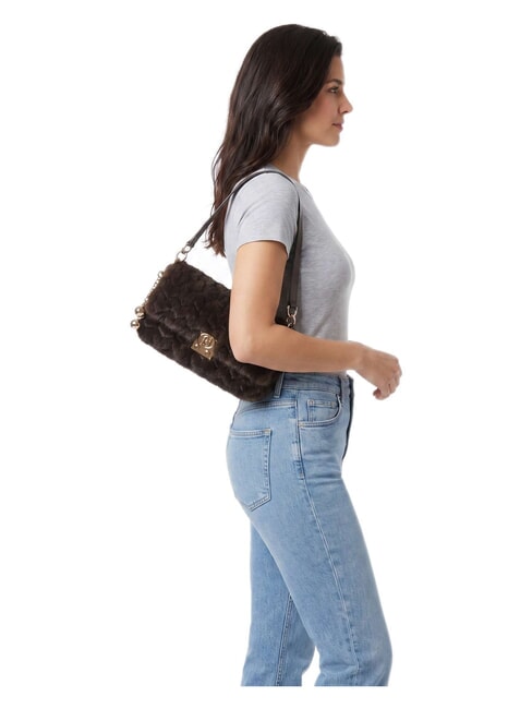 ADIVA Sac bandouli&egrave;re, avec bandouli&egrave;re moka noir - Sacs pour Femme