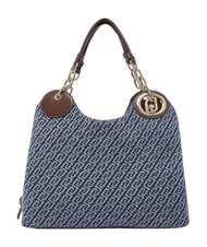 LIUJO FAIZA sac bandouli&egrave;re denim bleu - Sacs pour Femme - 4