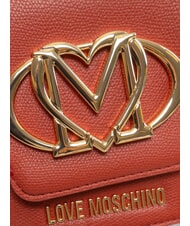 LOVE MOSCHINO OVAL FRIEZE Mini sac bandouli&egrave;re rouiller - Sacs pour Femme - 4