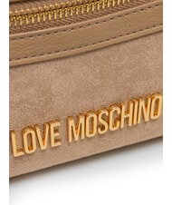 LOVE MOSCHINO SIGNATURE ZIP sac bandouli&egrave;re sable - Sacs pour Femme - 3