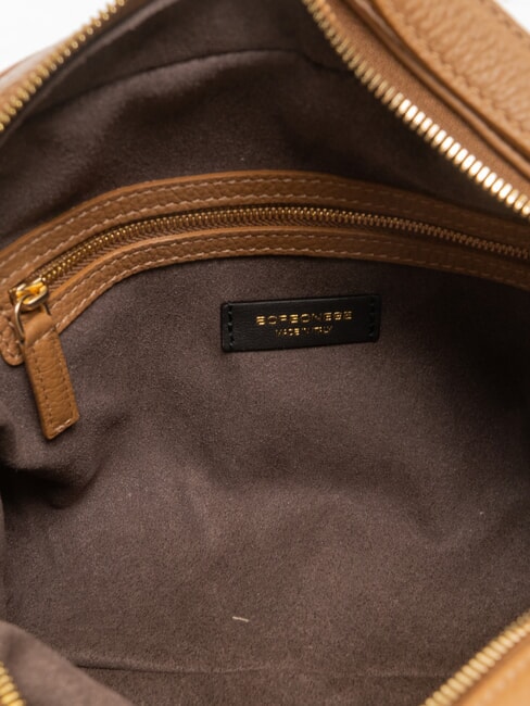 SEXY Sac &agrave; main avec bandouli&egrave;re, en cuir racine - Sacs pour Femme