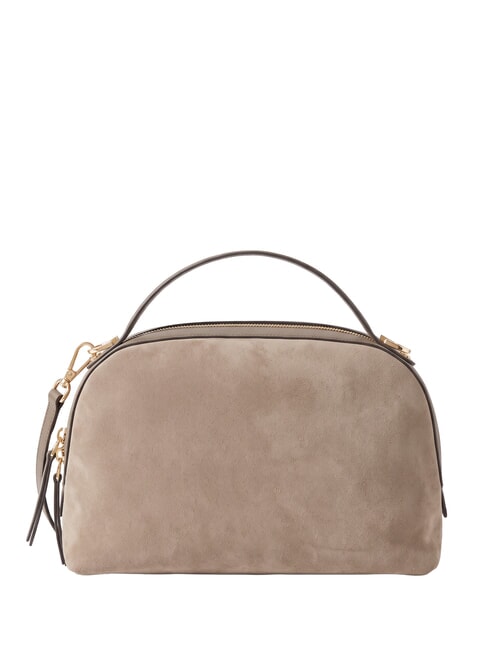 B-GALLERY Sac &agrave; main avec bandouli&egrave;re cendres/cacao - Sacs pour Femme