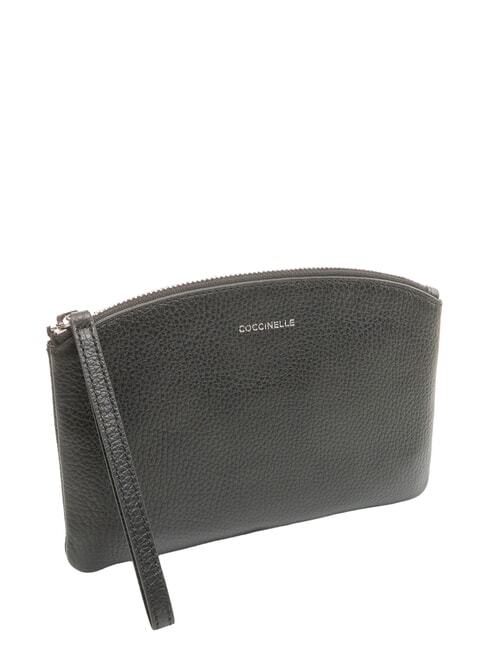 ROUNDED ENVELOPE pochette en cuir Noir - Sacs pour Femme