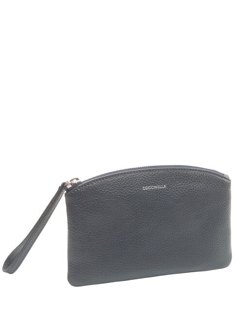 ROUNDED ENVELOPE pochette en cuir bleu nuit - Sacs pour Femme