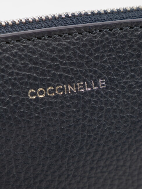 ROUNDED ENVELOPE pochette en cuir bleu nuit - Sacs pour Femme