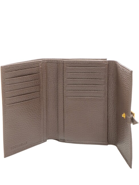 CHERRY Portefeuille en cuir moyen brunette - Portefeuilles Femme