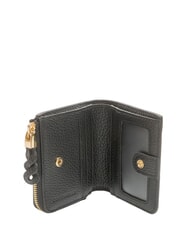 COCCINELLE CHARLOTTE Mini portefeuille en cuir Noir - Portefeuilles Femme - 2