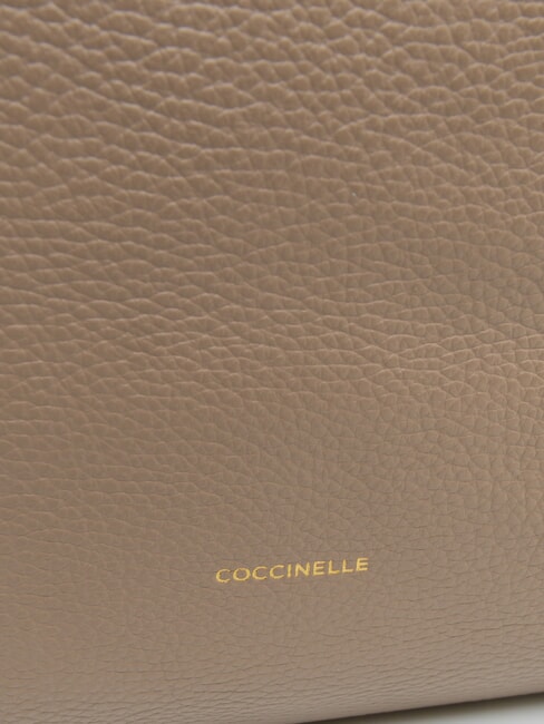 ALMADA Sac bandouli&egrave;re en cuir taupe chaud - Sacs pour Femme