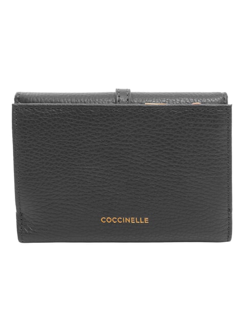 CHERRY Portefeuille en cuir moyen Noir - Portefeuilles Femme