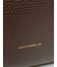 COCCINELLE ALMADA Sac bandouli&egrave;re en cuir brunette - Sacs pour Femme - 4
