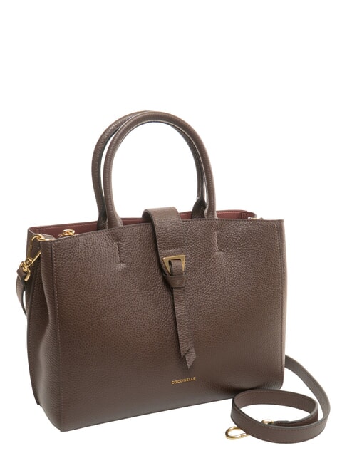ALBA Sac &agrave; main avec bandouli&egrave;re brunette - Sacs pour Femme