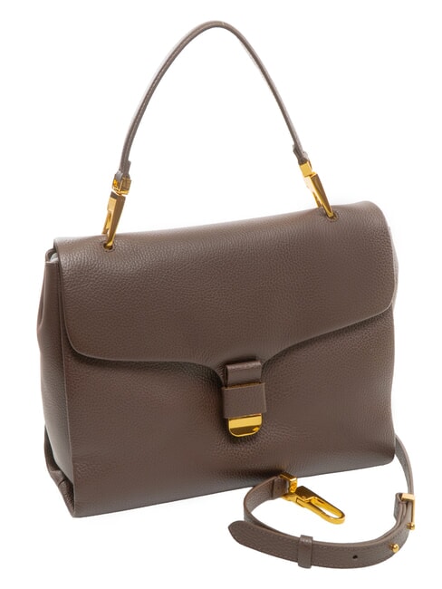 NEOFIRENZE SOFT Sac &agrave; main avec bandouli&egrave;re brunette - Sacs pour Femme