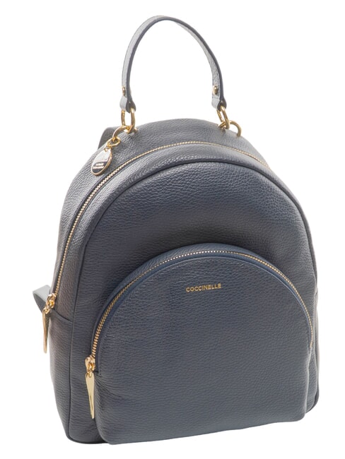 ALPHA Sac &agrave; dos en cuir bleu nuit - Sacs pour Femme
