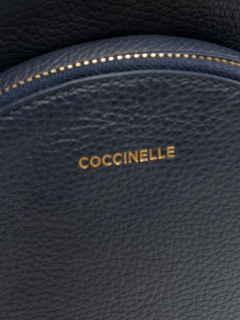 ALPHA Sac &agrave; dos en cuir bleu nuit - Sacs pour Femme