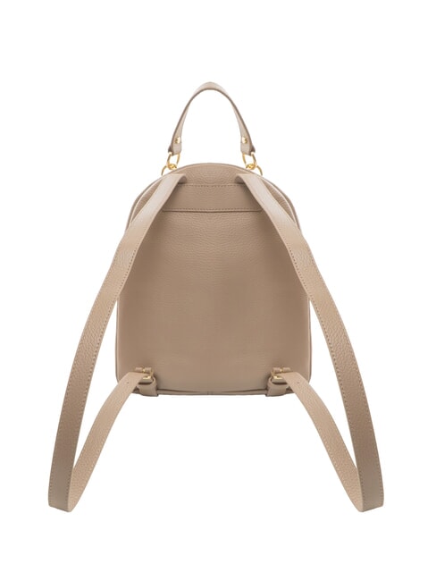 ALPHA Sac &agrave; dos en cuir taupe chaud - Sacs pour Femme