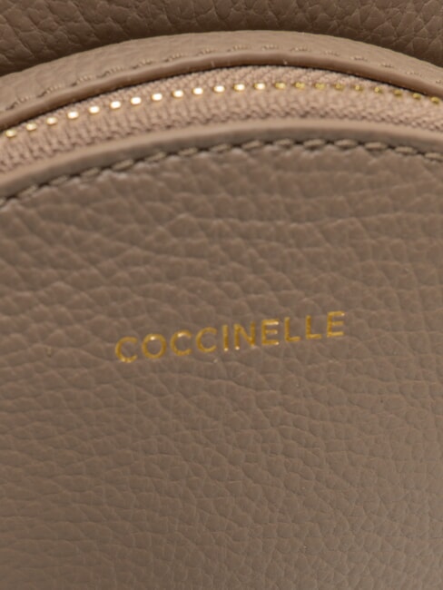 ALPHA Sac &agrave; dos en cuir taupe chaud - Sacs pour Femme