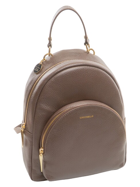 ALPHA Sac &agrave; dos en cuir brunette - Sacs pour Femme