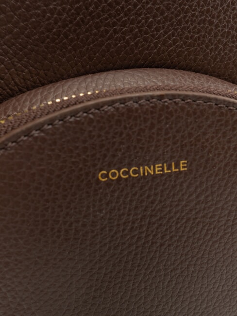 ALPHA Sac &agrave; dos en cuir brunette - Sacs pour Femme